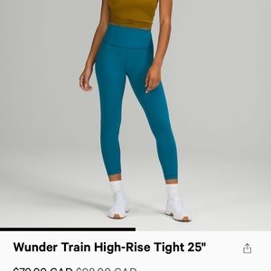 Wunder train 25’ lululemon
